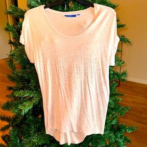 Top by Apt. 9, Size XS, Light Pink w/Gray & Black Speckles, EUC